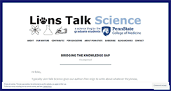 Desktop Screenshot of lions-talk-science.org